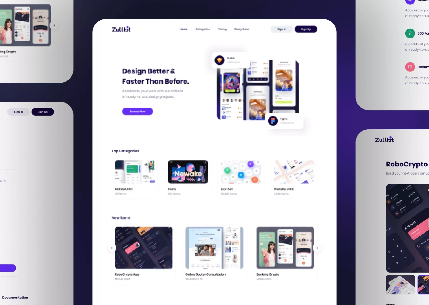 portfolio image Zullkit - Store UI KIT